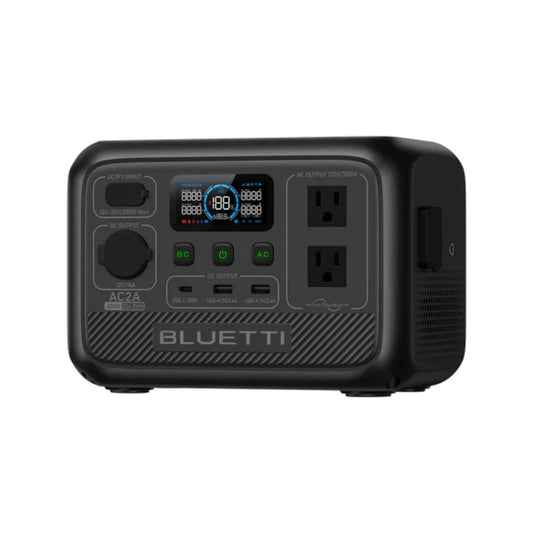 BLUETTI AC2A 300W Portable Power Station | 204Wh LiFePO4 Solar Generator | 110V AC Outlet & USB-C PD 60W | Backup Power for Camping, Emergencies, CPAP, Travel, Off-Grid